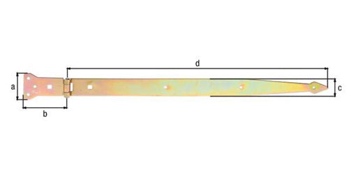 Werfgehänge L600x101mm B63x45mm S375mm STA galvverzdpassGAH – Ansicht 3