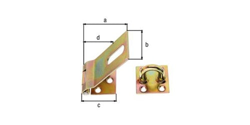 Sicherheitsüberfalle L85x38mm B37mm STA galvverzdpassGAH – Ansicht 3