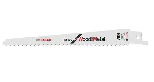 Säbelsägeblatt S 611 DF=150mm B=19mm Zahnteilung TPI 6 4,3mm geschränkt, gefräst 5St./Karte
