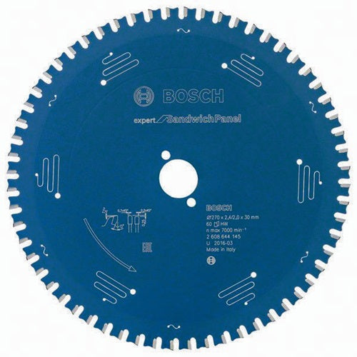 Kreissägeblatt Außen-Ø 270 mm Zähnezahl 60 MTCG Bohrung 30 mm Schnittbreite 24 mm BOSCH
