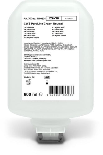 PureLine Cream Neutral 600 ml 8 Flaschen
