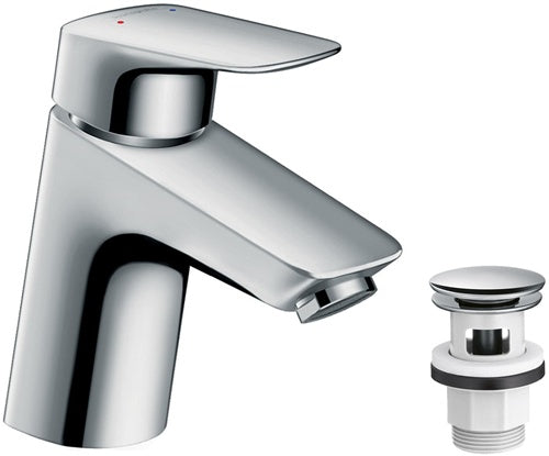HG Einhebel-Waschtischmischer 70 LOGIS DN 15 f offene Warmwasserbereiter chrom HANSGROHE