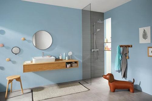 Showerpipe CROMA E 280 1jet mit Brausethermostat chrom HANSGROHE – Ansicht 3