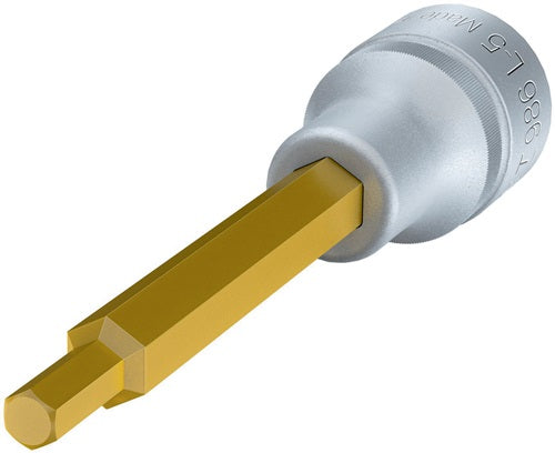Steckschlüsseleinsatz 986L 1/2 ? Innen-6-kant Schlüsselweiße 5 mm Länge 100 mm HAZET – Ansicht 3