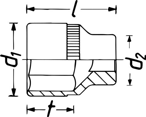 Steckschlüsseleinsatz 880 3/8 ? 6-kant Schlüsselweiße 12 mm Länge 27 mm HAZET – Ansicht 6