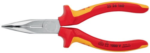 Flachrundzange Länge 160 mm 40° gewinkelt VDE Mehrkomponenten-Hüllen KNIPEX – Ansicht 3
