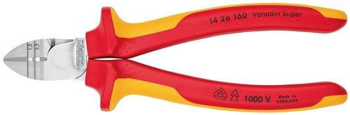 Abisolierseitenschneider Länge 160 mm VDE Mehrkomponenten-Hüllen KNIPEX – Ansicht 5