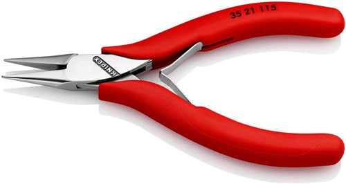 Elektronik-Greifzange Gesamtlänge 115 mm flachbreite Backen Form 2 Kunststoffüberzug KNIPEX – Ansicht 5