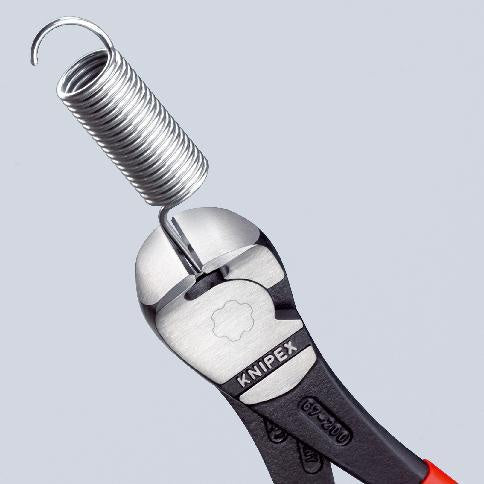 Kraftvornschneider Gesamtlänge 160 mm Kopf poliert Kunststoffüberzug KNIPEX – Ansicht 3