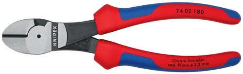 Kraftseitenschneider Länge 180 mm poliert Form 0 Mehrkomponenten-Hüllen KNIPEX – Ansicht 4