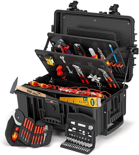 Werkzeugkoffür Robust45 Move 63-teilig Koffür aus schlagfestem Polypropylen für Elektriker KNIPEX