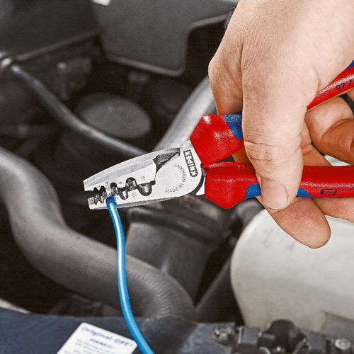 Aderendhülsenzange Gesamtlänge 180 mm 025 - 160 (AWG 23 - 5) mm² poliert Mehrkomponenten-Hüllen KNIPEX – Ansicht 4
