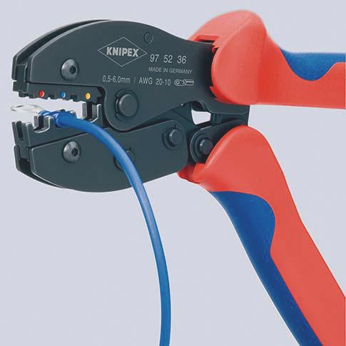 Crimpzange PreciForce® Länge 220 mm 0,5- 6 (AWG 20 - 10) mm² 487 g KNIPEX – Ansicht 6