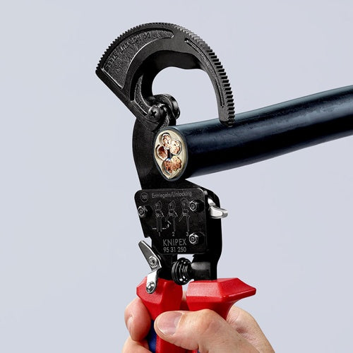 Kabelschneider Gesamtlänge 250 mm max 32 (240 mm²) mm Mehrkomponenten-Hüllen KNIPEX – Ansicht 4