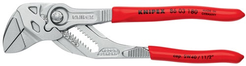 Zangenschlüssel Länge 180 mm Spannweiße 40 mm verchromt Kunststoffüberzug KNIPEX – Ansicht 6