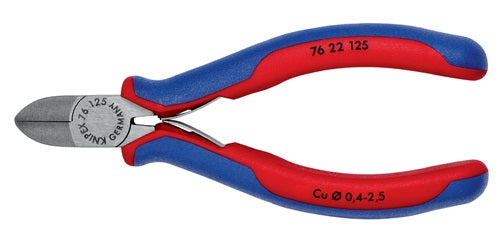 Seitenschneider Länge 125 mm Form 2 Facette nein Kopf poliert Mehrkomponenten-Hüllen KNIPEX – Ansicht 4