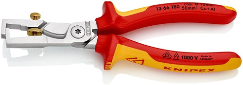 Abisolierzange StriX Länge 180 mm VDE verchromt Mehrkomponenten-Hüllen KNIPEX