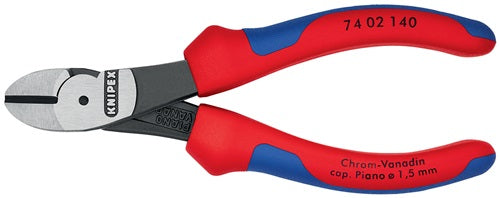 Kraftseitenschneider Länge 140 mm poliert Form 0 Mehrkomponenten-Hüllen KNIPEX – Ansicht 6
