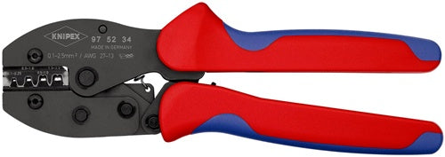 Crimpzange PreciForce® Länge 220 mm 01 - 25 (AWG 27 - 13) mm² 483 g KNIPEX