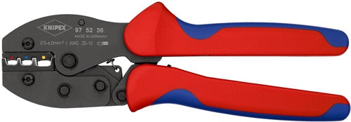Crimpzange PreciForce® Länge 220 mm 05- 6 (AWG 20 - 10) mm² 487 g KNIPEX