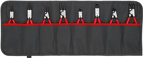 Sicherungsringzangensatz Version1 8-teilig in Rolltasche 10 - 60 mm KNIPEX