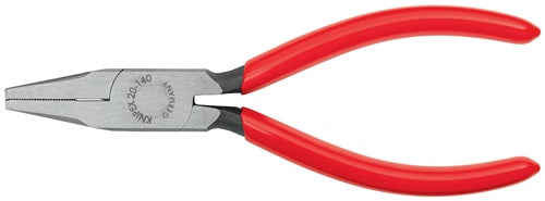 Flachzange Gesamtlänge 140 mm Kopf poliert schwarz atramentiert Kunststoffüberzug KNIPEX – Ansicht 3