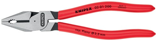 Kraftkombizange Länge 200 mm poliert Kunststoffüberzug KNIPEX – Ansicht 4