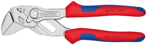 Zangenschlüssel Länge 150 mm Spannweiße 27 mm verchromt Mehrkomponenten-Hüllen KNIPEX – Ansicht 3