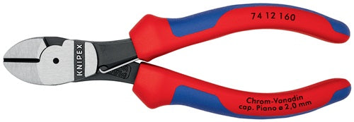 Kraftseitenschneider Länge 160 mm poliert Form 1 Mehrkomponenten-Hüllen KNIPEX – Ansicht 6