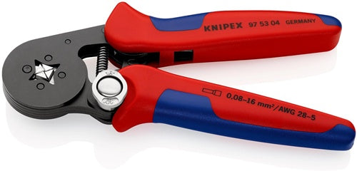 Aderendhülsenzange Gesamtlänge 180 mm 008 - 100 + 160 (AWG 28 - 5) mm² brüniert Mehrkomponenten-Hüllen KNIPEX – Ansicht 6