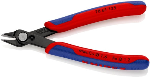 Elektronik-Seitenschneider Super-Knips® Länge 125 mm Form 6 Facette nein Spezialwerkzeugstahl brüniert KNIPEX – Ansicht 4