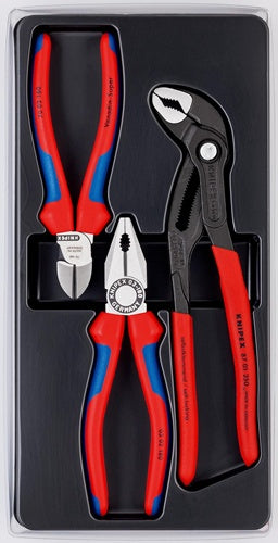 Zangensatz Bestseller-Paket Inhalt 3-teilig poliert Kunststoff-Tiefziehteil KNIPEX – Ansicht 3