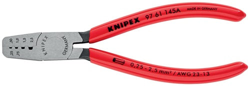 Aderendhülsenzange Gesamtlänge 145 mm 025 - 25 (AWG 23 - 13) mm² poliert Kunststoffüberzug KNIPEX – Ansicht 3