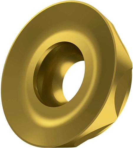 Fräswendeschneidplatte ISO RCMT 2006MOSN-F:M8330 D65mm PVD beschichtet Gold - VPE: 10