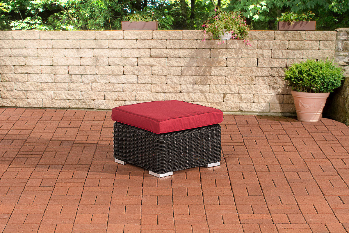 Hocker Bilbao / Madeira Rubinrot – Ansicht 4