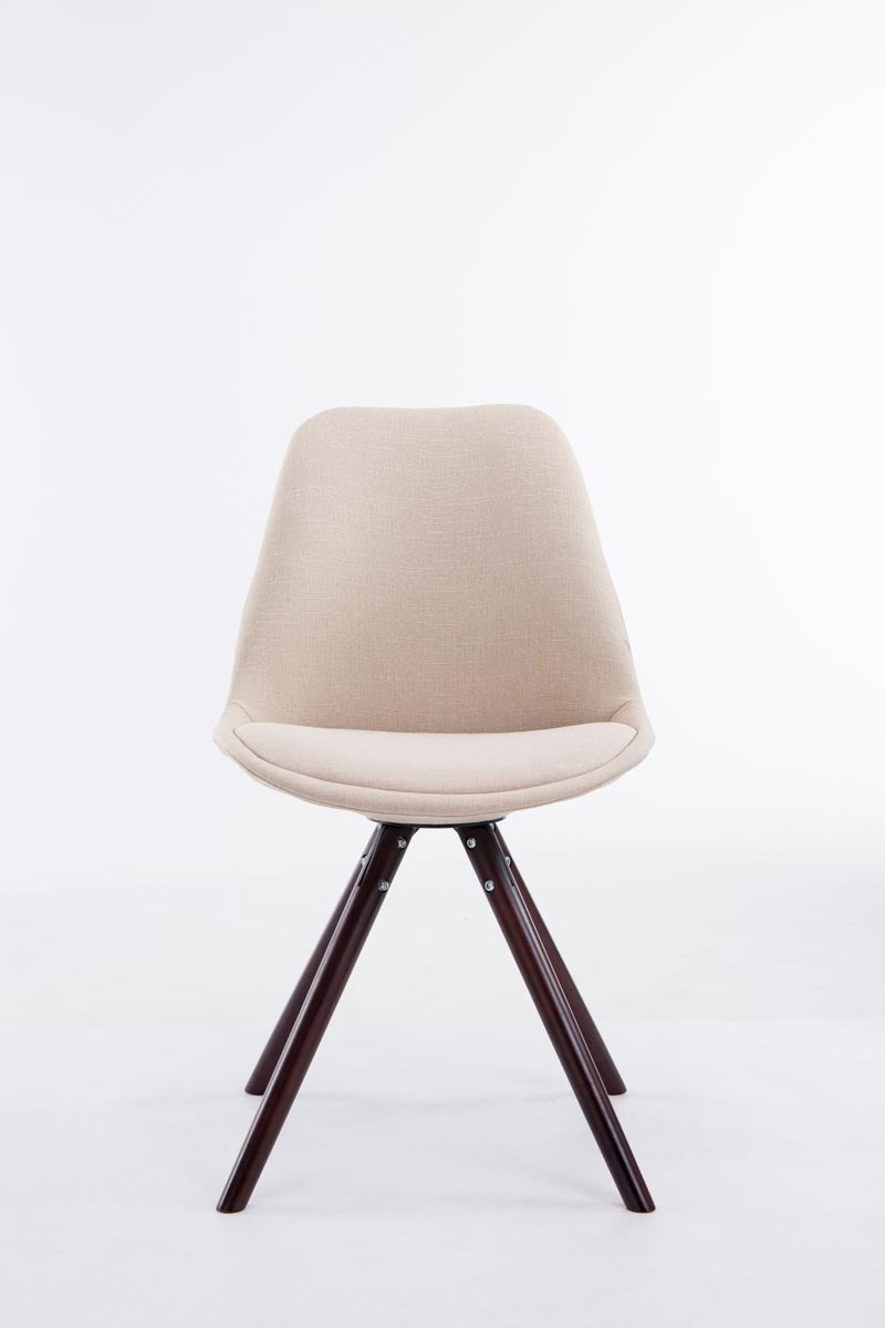 Besucherstuhl Toulouse Stoff Cappuccino Rund – Ansicht 6