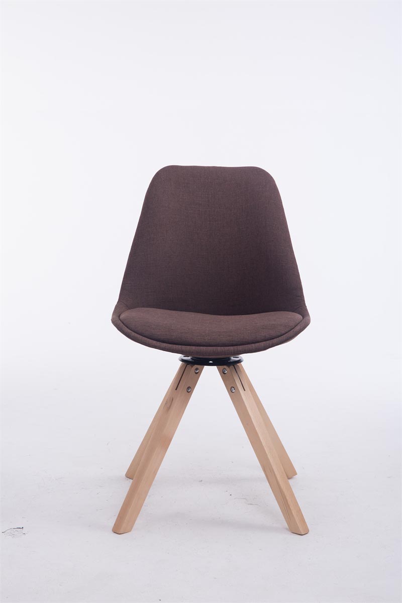 Besucherstuhl Troyes Drehbar Natura Stoff Square – Ansicht 5