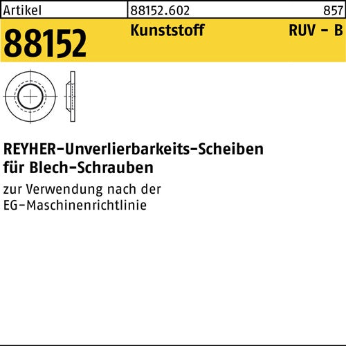 Unverlierbarkeitsscheibe R 88152 48/5x101x16 Ku natur 100 Stück - VPE: 100