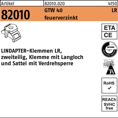 Klemme R 82010 GTW 40 LR M16/3 - 16 feuerverz 1 Stück LINDAPTER