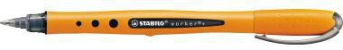 Tintenroller STABILO® worker®+ medium 05mm schwarz Rundspitze nicht dokumentenecht STABILO