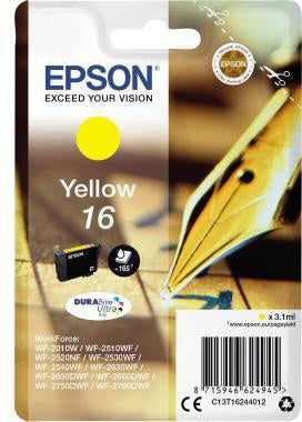 Tintenpatrone Epson Originalzubehör 16 ca 165 Seiten gelb 31ml EPSON