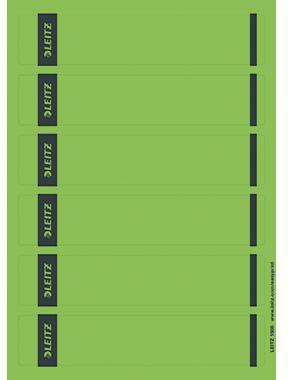 Ordnerrückenetikett Leitz schmal/kurz 39 x 192 mm (B x H) selbstklebend ohne Griffloch grün 150 Etik/Pack LEITZ