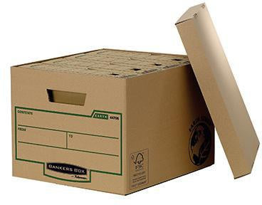 Archivbox Bankers Box® Earth Series 335 x 27 x 391 cm (B x H x T) DIN A4 mit Archivdruck Karton 100 % recycelt braun B