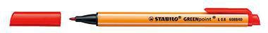 Fasermaler STABILO® GREENpoint® 08mm rot nicht auswaschbar STABILO
