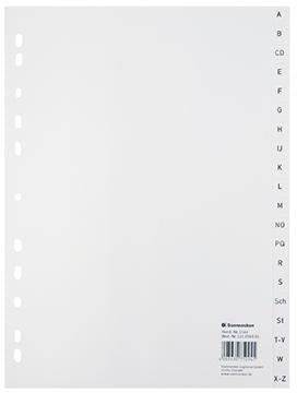 A-Z Register Soennecken DIN A4 Polypropylen weiß 20 Registerblätter SOENNECKEN