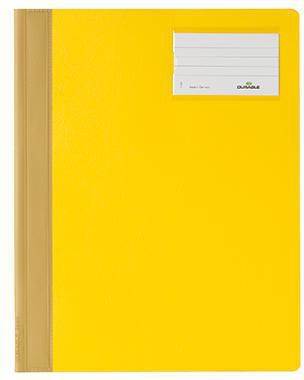 Schnellhefter DURABLE DIN A4 Überbreite Hartfolie gelb DURABLE DIN A4 Überbreite Hartfolie gelb DURABLE