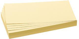 Moderationskarte FRANKEN 205 x 95 cm (B x H) 130g/m² Altpapier 100 % recycelt gelb 500 St/Pack FRANKEN