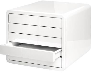 Schubladenbox HAN i-Box 5 Schubladen DIN A4 DIN C4 ABS Kunststoff Gehäusefarbe: weiß Farbe der Schublade: weiß – Ansicht 4