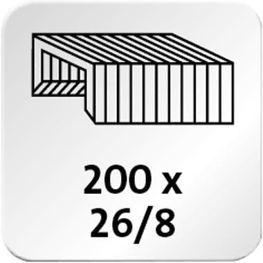 Heftgerät NOVUS B 5 24/6 24/8 26/6 26/8 fest/lösbar/nageln 40 Bl (80 g/m²) Metall/Kunststoff schwarz NOVUS – Ansicht 3