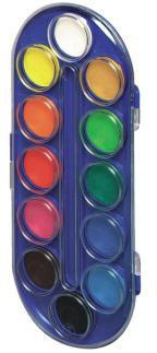 Farbkasten Herlitz 12 Farben farbig sortiert Kunststoff HERLITZ